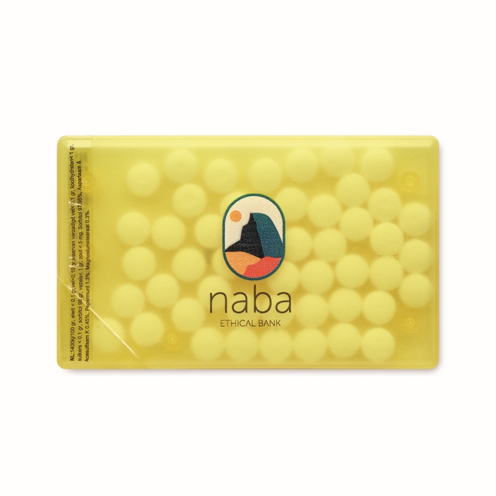 Dispensador de caramelos tipo tarjeta